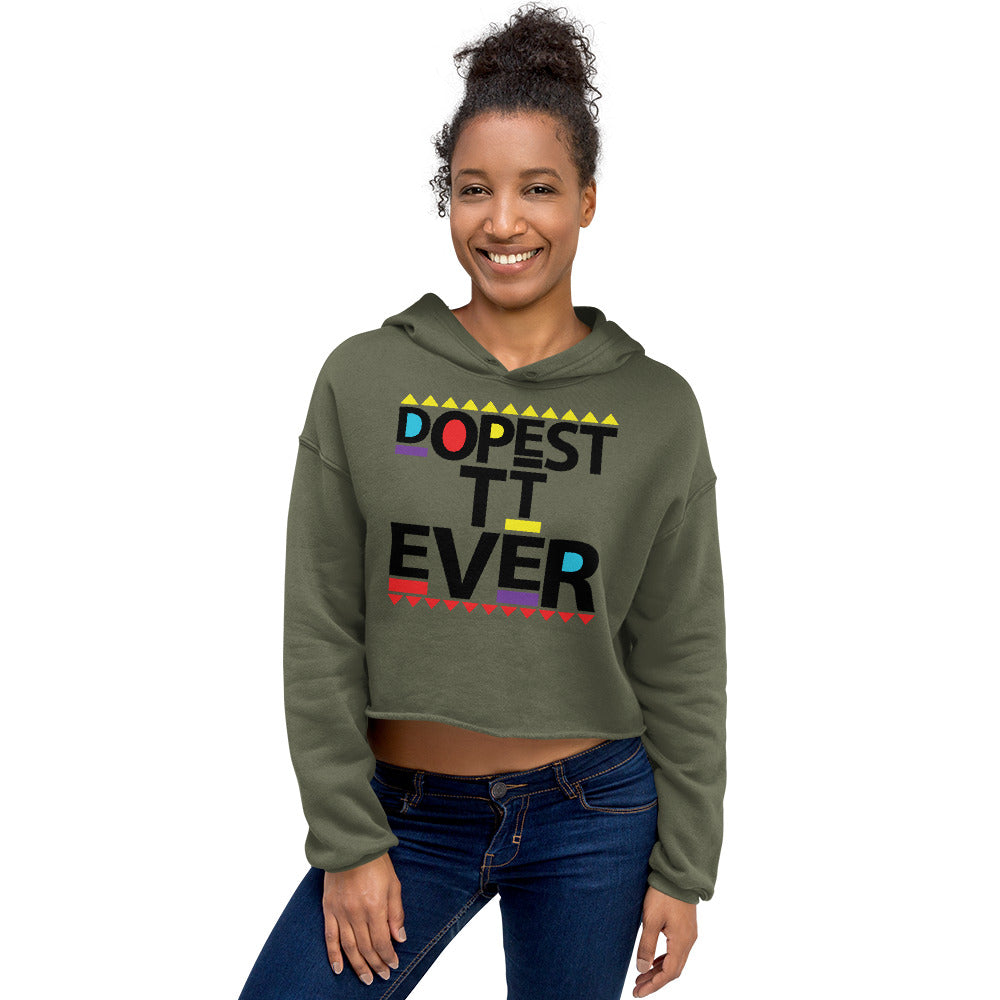 Dopest TT Ever Crop Hoodie (Blk)