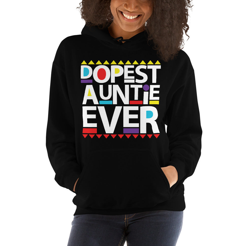 Dopest Auntie Ever Hoodie (Wht)